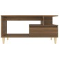 vidaXL Mesa de centro madera contrachapada roble marrón 90x49x45 cm vidaXL Mesa de centro madera contrachapada roble marrón 90x49x45 cm