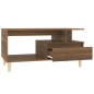 vidaXL Mesa de centro madera contrachapada roble marrón 90x49x45 cm vidaXL Mesa de centro madera contrachapada roble marrón 90x49x45 cm