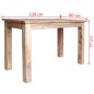 vidaXL Mesa de comedor de madera maciza reciclada 120x60x77 cm vidaXL Mesa de comedor de madera maciza reciclada 120x60x77 cm