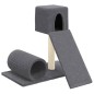 vidaXL Rascador para gatos con postes de sisal gris oscuro 59 cm vidaXL Rascador para gatos con postes de sisal gris oscuro 59 cm
