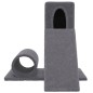 vidaXL Rascador para gatos con postes de sisal gris oscuro 59 cm vidaXL Rascador para gatos con postes de sisal gris oscuro 59 cm