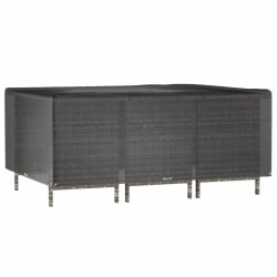 vidaXL Funda para muebles de jardín 12 ojales rectangular 270x180x90cm