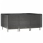 vidaXL Funda para muebles de jardín 12 ojales rectangular 270x180x90cm