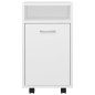 vidaXL Armario auxiliar ruedas blanco madera contrachapada 33x38x60 cm vidaXL Armario auxiliar ruedas blanco madera contrachapada 33x38x60 cm