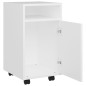 vidaXL Armario auxiliar ruedas blanco madera contrachapada 33x38x60 cm vidaXL Armario auxiliar ruedas blanco madera contrachapada 33x38x60 cm