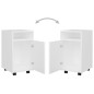 vidaXL Armario auxiliar ruedas blanco madera contrachapada 33x38x60 cm vidaXL Armario auxiliar ruedas blanco madera contrachapada 33x38x60 cm