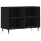 vidaXL Mueble de TV madera de ingeniería negro 69,5x30x50 cm vidaXL Mueble de TV madera de ingeniería negro 69,5x30x50 cm