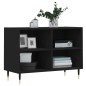 vidaXL Mueble de TV madera de ingeniería negro 69,5x30x50 cm vidaXL Mueble de TV madera de ingeniería negro 69,5x30x50 cm