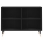 vidaXL Mueble de TV madera de ingeniería negro 69,5x30x50 cm vidaXL Mueble de TV madera de ingeniería negro 69,5x30x50 cm