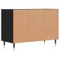 vidaXL Mueble de TV madera de ingeniería negro 69,5x30x50 cm vidaXL Mueble de TV madera de ingeniería negro 69,5x30x50 cm
