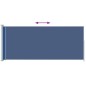 vidaXL Toldo lateral retráctil de jardín azul 180x500 cm
