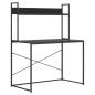 vidaXL Escritorio de ordenador madera de ingeniería negro 110x60x138cm vidaXL Escritorio de ordenador madera de ingeniería negro 110x60x138cm