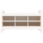 vidaXL Banco de recibidor madera maciza de pino blanco 110x40x60 cm vidaXL Banco de recibidor madera maciza de pino blanco 110x40x60 cm