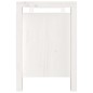 vidaXL Banco de recibidor madera maciza de pino blanco 110x40x60 cm vidaXL Banco de recibidor madera maciza de pino blanco 110x40x60 cm