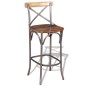 vidaXL Taburete de cocina madera maciza reciclada vidaXL Taburete de cocina madera maciza reciclada