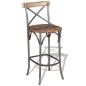 vidaXL Taburete de cocina madera maciza reciclada vidaXL Taburete de cocina madera maciza reciclada