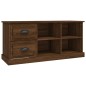 vidaXL Mueble de TV madera contrachapada marrón roble 102x35,5x47,5 cm vidaXL Mueble de TV madera contrachapada marrón roble 102x35,5x47,5 cm