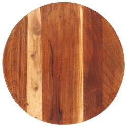 vidaXL Superficie de mesa redonda madera maciza sheesham 25-27 mm 40cm