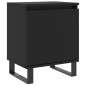 vidaXL Mesita de noche madera de ingeniería negro 40x30x50 cm vidaXL Mesita de noche madera de ingeniería negro 40x30x50 cm