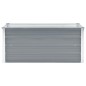 vidaXL Arriate de jardín de acero galvanizado gris 100x40x45 cm vidaXL Arriate de jardín de acero galvanizado gris 100x40x45 cm