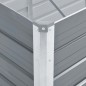 vidaXL Arriate de jardín de acero galvanizado gris 100x40x45 cm vidaXL Arriate de jardín de acero galvanizado gris 100x40x45 cm