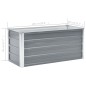 vidaXL Arriate de jardín de acero galvanizado gris 100x40x45 cm vidaXL Arriate de jardín de acero galvanizado gris 100x40x45 cm