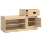 vidaXL Mueble zapatero madera contrachapada roble Sonoma 100x42x60 cm