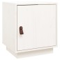 vidaXL Mesita de noche madera maciza de pino blanca 40x34x45 cm vidaXL Mesita de noche madera maciza de pino blanca 40x34x45 cm