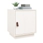 vidaXL Mesita de noche madera maciza de pino blanca 40x34x45 cm vidaXL Mesita de noche madera maciza de pino blanca 40x34x45 cm