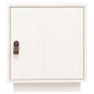 vidaXL Mesita de noche madera maciza de pino blanca 40x34x45 cm vidaXL Mesita de noche madera maciza de pino blanca 40x34x45 cm