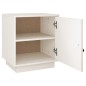 vidaXL Mesita de noche madera maciza de pino blanca 40x34x45 cm vidaXL Mesita de noche madera maciza de pino blanca 40x34x45 cm