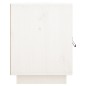 vidaXL Mesita de noche madera maciza de pino blanca 40x34x45 cm vidaXL Mesita de noche madera maciza de pino blanca 40x34x45 cm