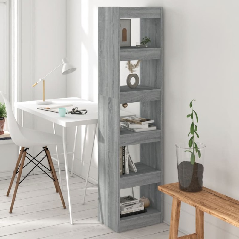 vidaXL Estantería/divisor de espacios gris Sonoma 40x30x166 cm vidaXL Estantería/divisor de espacios gris Sonoma 40x30x166 cm