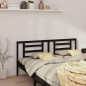 vidaXL Cabecero de cama madera maciza de pino negro 166x4x100 cm vidaXL Cabecero de cama madera maciza de pino negro 166x4x100 cm