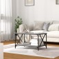 vidaXL Mesa de centro madera y hierro gris Sonoma 80x50x45 cm vidaXL Mesa de centro madera y hierro gris Sonoma 80x50x45 cm