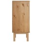 vidaXL Cajonera OTTA madera maciza de pino marrón y blanco 45x39x90 cm vidaXL Cajonera OTTA madera maciza de pino marrón y blanco 45x39x90 cm