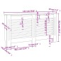 vidaXL Cubierta para radiador MDF blanco 152x19x81,5 cm vidaXL Cubierta para radiador MDF blanco 152x19x81,5 cm