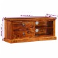 vidaXL Mueble para TV de madera maciza de sheesham 90x30x40 cm
