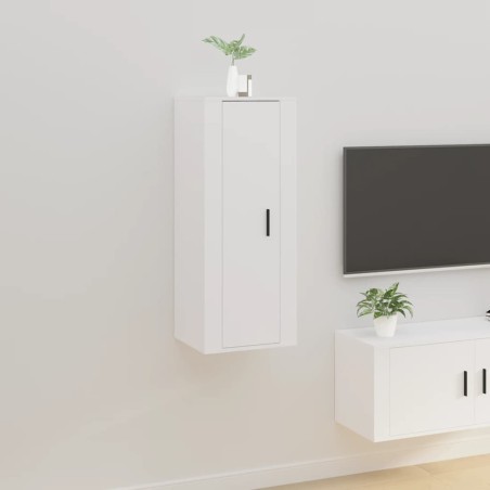 vidaXL Mueble para TV de pared blanco 40x34,5x100 cm