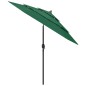 vidaXL Sombrilla de 3 niveles con poste de aluminio verde 2,5 m vidaXL Sombrilla de 3 niveles con poste de aluminio verde 2,5 m