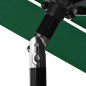 vidaXL Sombrilla de 3 niveles con poste de aluminio verde 2,5 m vidaXL Sombrilla de 3 niveles con poste de aluminio verde 2,5 m