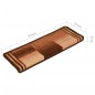 vidaXL Alfombrillas autoadhesivas de escalera 15 uds marrón 65x21x4 cm vidaXL Alfombrillas autoadhesivas de escalera 15 uds marrón 65x21x4 cm