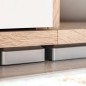 vidaXL Mueble salón pared para TV con luces LED roble Sonoma y blanco