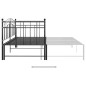 vidaXL Estructura de sofá cama extraíble de metal negro 90x200 cm vidaXL Estructura de sofá cama extraíble de metal negro 90x200 cm