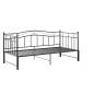 vidaXL Estructura de sofá cama extraíble de metal negro 90x200 cm vidaXL Estructura de sofá cama extraíble de metal negro 90x200 cm