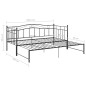 vidaXL Estructura de sofá cama extraíble de metal negro 90x200 cm vidaXL Estructura de sofá cama extraíble de metal negro 90x200 cm