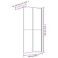 vidaXL Mampara puerta de ducha vidrio transparente ESG rojo 100x195 cm vidaXL Mampara puerta de ducha vidrio transparente ESG rojo 100x195 cm