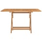 vidaXL Mesa de jardín plegable madera maciza de teca 120x120x75 cm vidaXL Mesa de jardín plegable madera maciza de teca 120x120x75 cm
