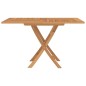 vidaXL Mesa de jardín plegable madera maciza de teca 120x120x75 cm vidaXL Mesa de jardín plegable madera maciza de teca 120x120x75 cm