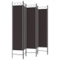 vidaXL Biombo divisor de 6 paneles de tela marrón 240x200 cm vidaXL Biombo divisor de 6 paneles de tela marrón 240x200 cm